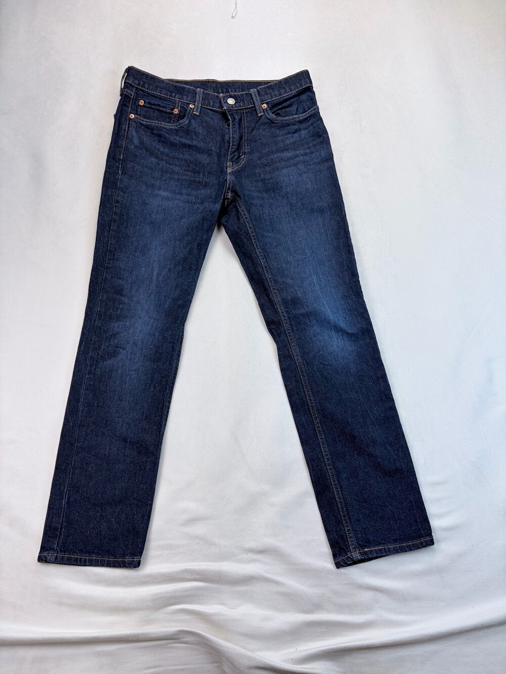 Levi's Men's Straight Jeans 32x30 Dark Indigo - Picture 2 of 13